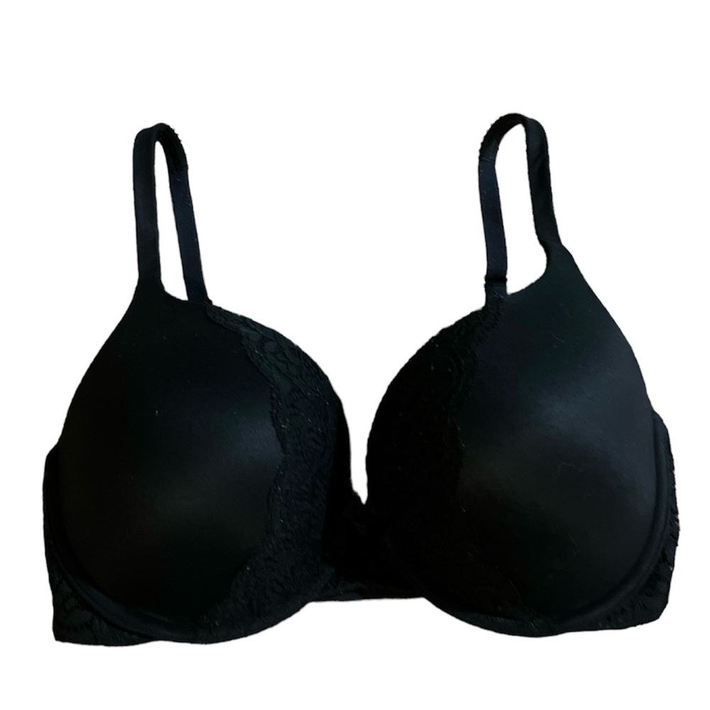 Black Victoria’s Secret Bra with Lace Detail and Bow